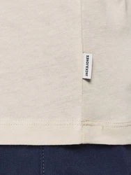Jack & Jones T-Shirt JJEORGANIC BASIC TEE SS O-NECK NOOS beige