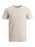 Jack & Jones T-Shirt JJEORGANIC BASIC TEE SS O-NECK NOOS beige
