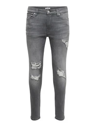 Jeans ''''Warp Life'''' grey denim