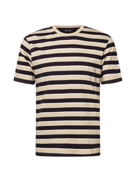 T-Shirt ''''Viggo'''' hellbraun / schwarz / weiß