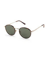 Sonnenbrille 'London Gold Tortoise Green' braun / gold / grn
