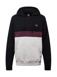 Sweatshirt ''''Court'''' schwarz / graumeliert / burgunder
