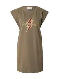 Majica 'Robe' zlatna / kaki / crvena
