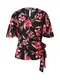 La petite étoile Bluza  zelena / roza / rdeča / črna