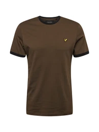 T-Shirt ''''Ringer'''' braun / schwarz