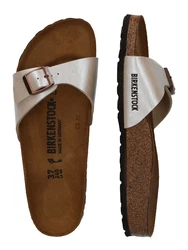 BIRKENSTOCK Pantolette 'Madrid' perlweiß