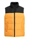 JACK & JONES Weste ''''Paul'''' hellorange / schwarz