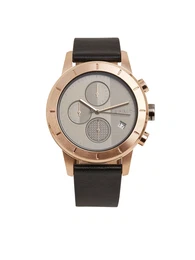 Uhr rosegold / schwarz / grau