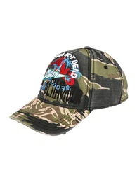 DIESEL Cap ''''C-RIPCA'''' oliv / khaki / cappuccino / schwarz / feuerrot