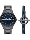 ARMANI EXCHANGE Set dunkelgrau / navy