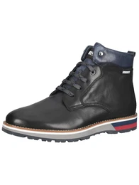 Stiefelette schwarz / blau / weiß / rot