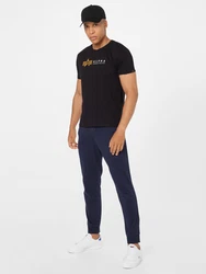 Alpha Industries T-Shirt Alpha Label T Rot/Schwarz/Rot/Schwarz/Rot/Schwarz/Rot/Schwarz/Rot/Schwarz/Rot/Schwarz/Rot/Schwarz