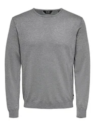 Only & Sons Pullover Wyler graumeliert