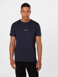 Les Deux T-Shirt 'Lens' navy/wei