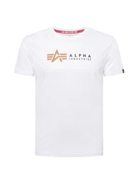 ALPHA INDUSTRIES T-Shirt weiß / schwarz / braun