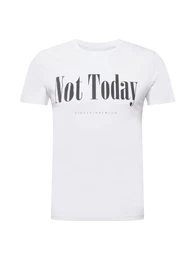 T-Shirt 'Not Today' schwarz / wei