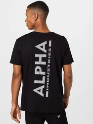 ALPHA INDUSTRIES T-Shirt silbergrau/schwarz