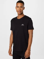 ALPHA INDUSTRIES T-Shirt silbergrau/schwarz