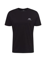 ALPHA INDUSTRIES T-Shirt silbergrau/schwarz