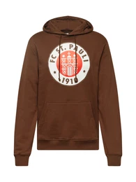 Sweatshirt braun / weiß / rot