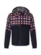 TOMMY HILFIGER Prehodna jakna  nočno modra / marine / bela / rdeča