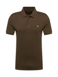 Lyle & Scott T-Shirt Poloshirt dunkelbraun/gelb