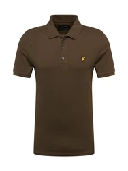 Lyle & Scott T-Shirt Poloshirt dunkelbraun/gelb