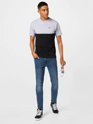 VANS T-Shirt COLOR BLOCK hellgrau/schwarz