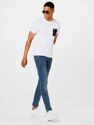 Lyle & Scott T-Shirt Basic Mit Brusttasche gelb/schwarz/wei