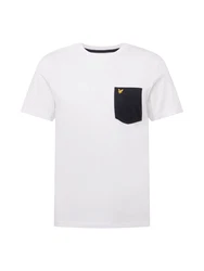 Lyle & Scott T-Shirt Basic Mit Brusttasche gelb/schwarz/wei