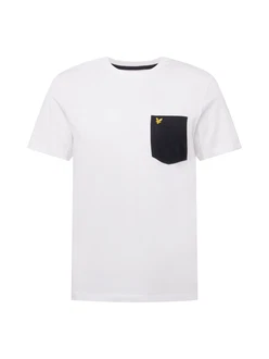 Lyle & Scott T-Shirt Basic Mit Brusttasche gelb/schwarz/wei
