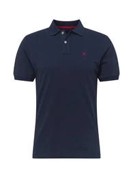 Poloshirt nachtblau / rot