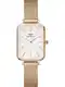 Daniel Wellington Analogna ura 'Quadro Pressed Melrose RG White'  rožnato zlata