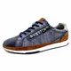 bugatti Sportlicher Schnürschuh blau / braun / dunkelblau