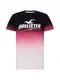 HOLLISTER Shirt weiß / rosa / schwarz