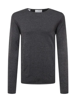 SELECTED HOMME Strickpullover SLHROME grau
