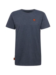 T-Shirt ''''Maddox'''' taubenblau / rostbraun