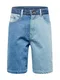 Karl Kani Kavbojke  moder denim / svetlo modra / bela
