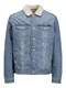 JACK & JONES Prehodna jakna  kremna / moder denim