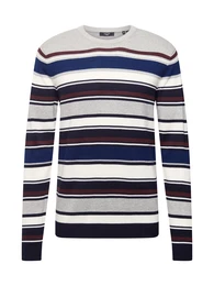 Pullover ''''MILANO'''' hellgrau / weiß / pueblo / royalblau / dunkelblau