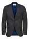 SELECTED HOMME Sakko ''''Timelogan'''' grau / dunkelblau / schwarz
