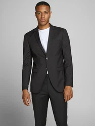 JACK & JONES Herren Blazer Jprfranco Business Jacke schwarz