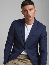 JACK & JONES Herren Blazer Jprfranco Business Jacke navy