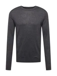 SELECTED HOMME Pullover Town OWN MERINO COOLMAX KNIT grau