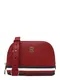 TOMMY HILFIGER Torba za čez ramo  bela / temno modra / karminsko rdeča