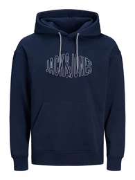 Sweatshirt ''''World'''' navy / weiß