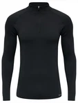 hummel Rundhalspullover Sweater hmlstroke Seamless HalfZip Sweatshirt Dunkelblau/Schwarz/Dunkelgrau