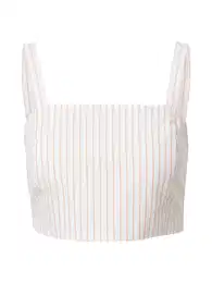 Top 'Lino' béžová / oranžová