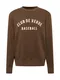 River Island Sweatshirt ''''COLLEGIATE'''' dunkelbraun / weiß