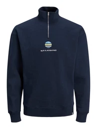 Sweatshirt ''''Clayton'''' navy / weiß / hellblau / schilf